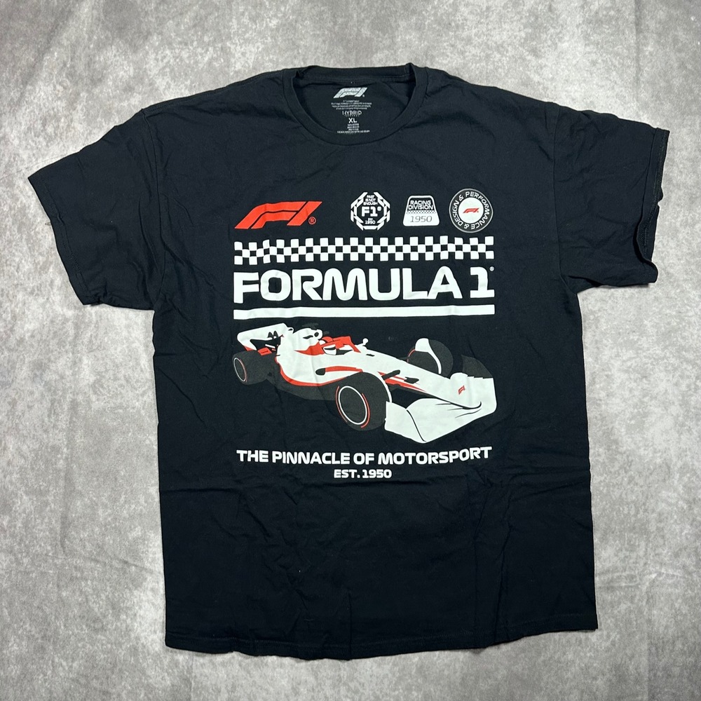 Formula 1 F1 Racing T-Shirt Mens XL Black Kezar Pub San Francisco Hybrid Apparel
